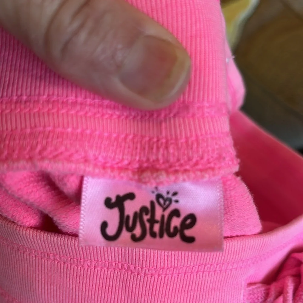 Justice Bright Pink Comfy Shorts